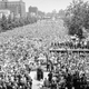President Kennedy, with his back to the camera, speaks at Independence Hall in Philadelphia on July 4, 1962.